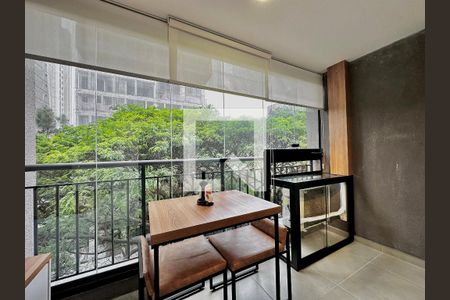 Sacada de kitnet/studio para alugar com 1 quarto, 25m² em Campo Belo, São Paulo
