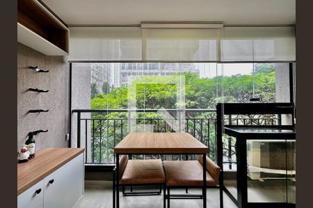 Studio para alugar com 27m², 1 quarto e sem vagaSacada