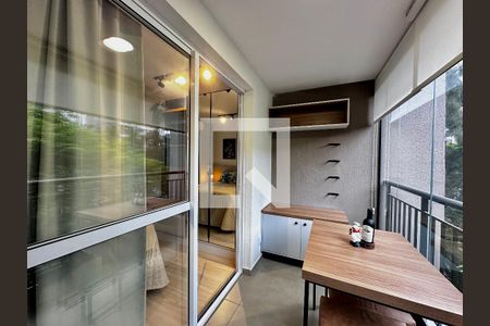 Studio para alugar com 27m², 1 quarto e sem vagaSacada