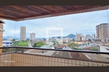 Vista da sala de apartamento para alugar com 1 quarto, 57m² em Guilhermina, Praia Grande