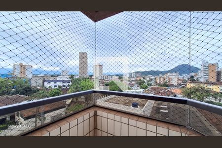 Vista da sala de apartamento para alugar com 1 quarto, 57m² em Guilhermina, Praia Grande