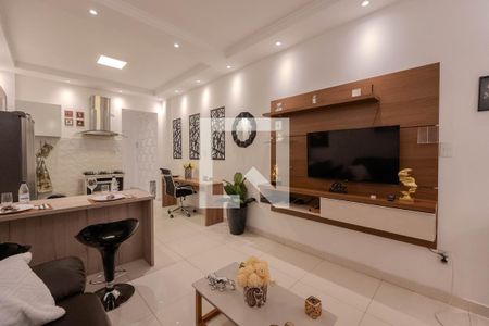 Sala/Cozinha de apartamento para alugar com 1 quarto, 48m² em Consolação, São Paulo