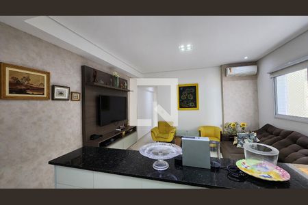 Detalhe Sala de apartamento para alugar com 3 quartos, 119m² em José Menino, Santos