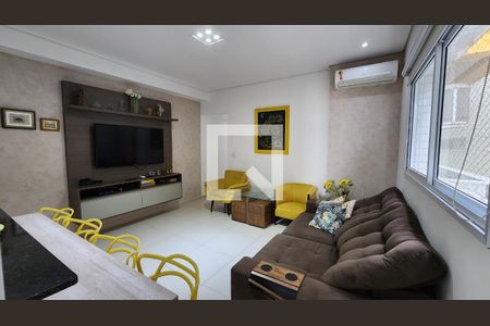 Sala de apartamento para alugar com 3 quartos, 119m² em José Menino, Santos