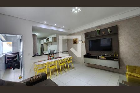 Detalhe Sala de apartamento para alugar com 3 quartos, 119m² em José Menino, Santos