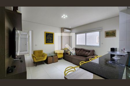 Sala de apartamento para alugar com 3 quartos, 119m² em José Menino, Santos