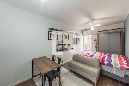 Sala - Cozinha Integrada de kitnet/studio para alugar com 1 quarto, 18m² em Brooklin Paulista, São Paulo