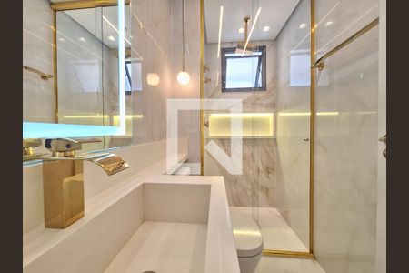 Apartamento à venda com 90m², 1 quarto e 2 vagasBanheiro 2 da Suíte