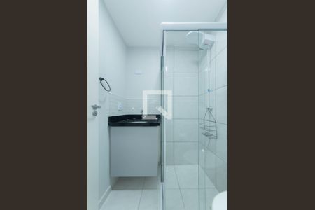 Banheiro de kitnet/studio à venda com 1 quarto, 18m² em Vila Guarani (zona Sul), São Paulo