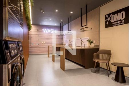 Studio para alugar com 23m², 1 quarto e sem vaga Studio para alugar com 23m², 1 quarto e sem vagaLavanderia