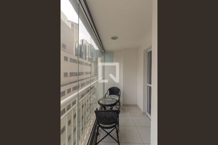 Apartamento para alugar com 25m², 1 quarto e sem vagaVaranda