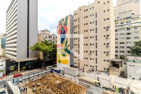 Vista da Sala de apartamento à venda com 1 quarto, 27m² em Vila Buarque, São Paulo