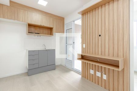Sala/ Cozinha de apartamento à venda com 2 quartos, 33m² em Jardim Aeroporto, São Paulo