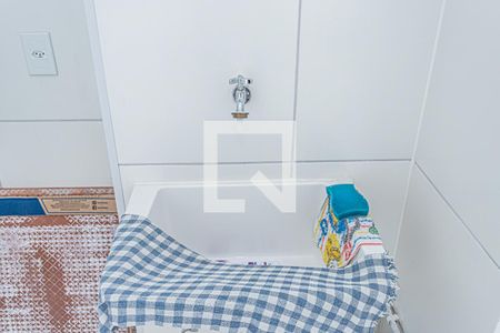 Sala, cozinha e área de serviço de apartamento à venda com 2 quartos, 34m² em Vila Barreto, São Paulo