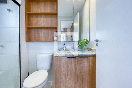Studio para alugar com 28m², 1 quarto e sem vaga Studio para alugar com 28m², 1 quarto e sem vagaBanheiro