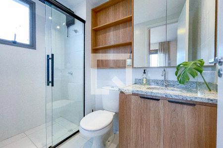Studio para alugar com 28m², 1 quarto e sem vaga Studio para alugar com 28m², 1 quarto e sem vagaBanheiro