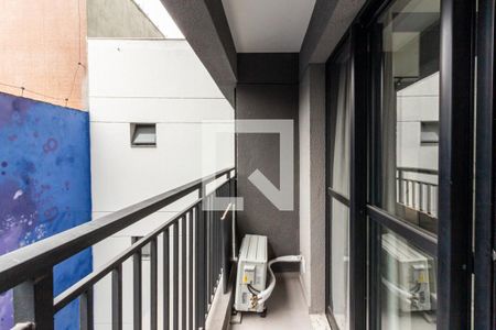Varanda do Studio de apartamento à venda com 1 quarto, 25m² em Santa Cecília, São Paulo
