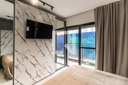 Studio - Detalhe Painel de apartamento à venda com 1 quarto, 25m² em Santa Cecília, São Paulo