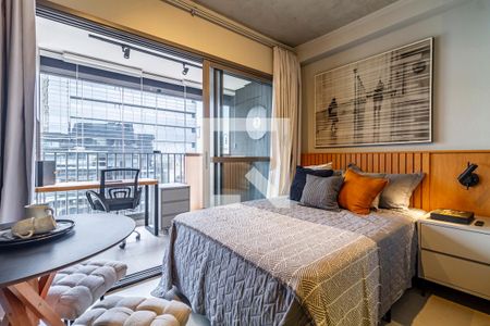 Studio de kitnet/studio para alugar com 1 quarto, 23m² em Cerqueira César, São Paulo