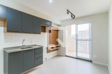 Sala/Cozinha de apartamento para alugar com 2 quartos, 36m² em Jardim Caravelas, São Paulo