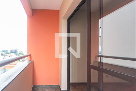 Varanda da Sala de apartamento à venda com 1 quarto, 59m² em Vila Alzira, Santo André