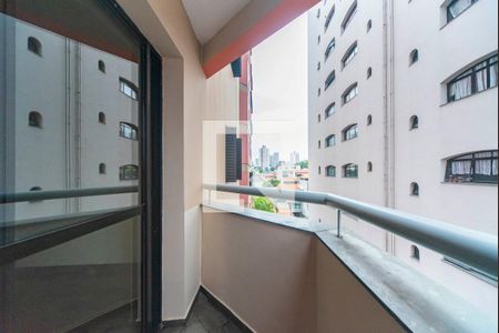 Varanda da Sala de apartamento à venda com 1 quarto, 59m² em Vila Alzira, Santo André