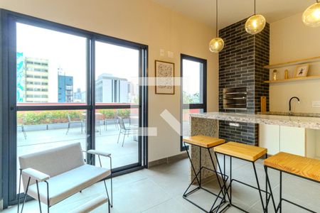 Studio à venda com 26m², 1 quarto e sem vagaChurrasqueira