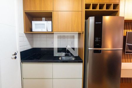 Cozinha de kitnet/studio para alugar com 1 quarto, 26m² em Vila Clementino, São Paulo