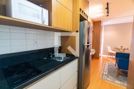 Cozinha de kitnet/studio para alugar com 1 quarto, 26m² em Vila Clementino, São Paulo
