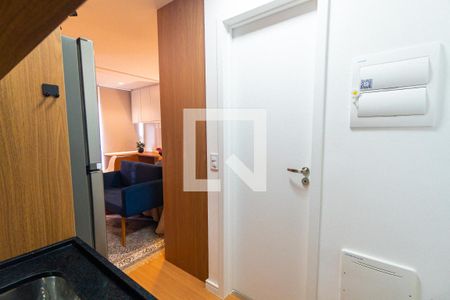 Cozinha de kitnet/studio para alugar com 1 quarto, 26m² em Vila Clementino, São Paulo