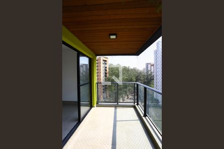 Varanda da Sala de apartamento para alugar com 1 quarto, 60m² em Vila Andrade, São Paulo