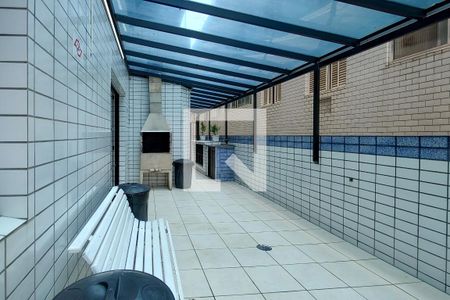 Área comum - Churrasqueira de apartamento para alugar com 1 quarto, 60m² em Canto do Forte, Praia Grande
