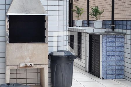 Área comum - Churrasqueira de apartamento para alugar com 1 quarto, 60m² em Canto do Forte, Praia Grande