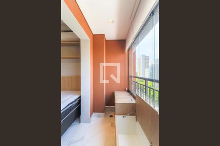 Studio à venda com 27m², 1 quarto e sem vagaVaranda