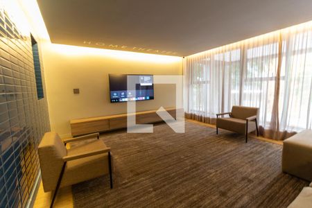 Área Comum - Home Theater de kitnet/studio para alugar com 1 quarto, 25m² em Pompeia, São Paulo