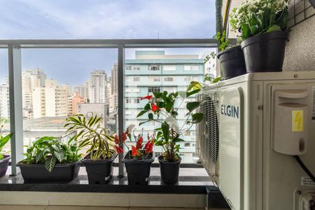 Varanda de kitnet/studio para alugar com 1 quarto, 25m² em Pompeia, São Paulo