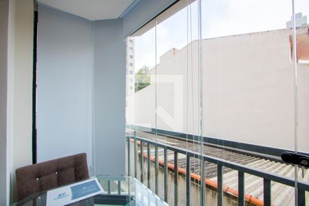 Varanda da sala de apartamento para alugar com 2 quartos, 44m² em Vila Valparaíso, Santo André
