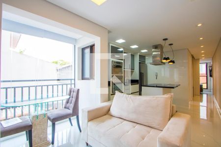 Sala de apartamento para alugar com 2 quartos, 44m² em Vila Valparaíso, Santo André