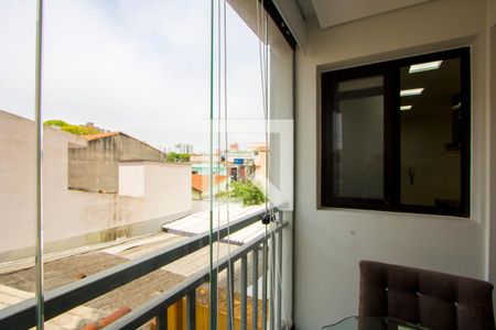 Varanda da sala de apartamento para alugar com 2 quartos, 44m² em Vila Valparaíso, Santo André