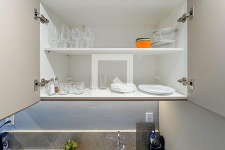Cozinha de kitnet/studio à venda com 1 quarto, 29m² em Chácara Klabin, São Paulo