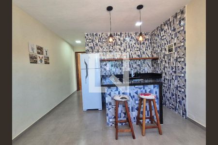Sala/cozinha de apartamento à venda com 1 quarto, 55m² em Vargem Grande, Rio de Janeiro