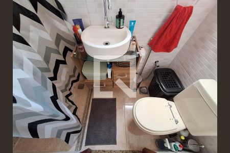 Banheiro  de apartamento à venda com 1 quarto, 27m² em Glória, Rio de Janeiro
