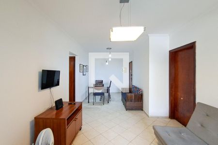 Sala de apartamento para alugar com 3 quartos, 86m² em Guilhermina, Praia Grande