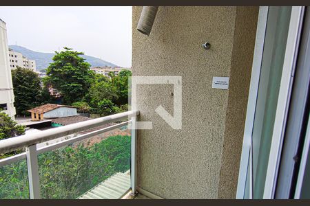 sala/varanda de apartamento para alugar com 1 quarto, 47m² em Taquara, Rio de Janeiro