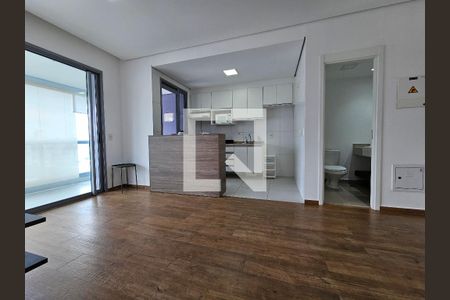 Sala/Cozinha de apartamento para alugar com 1 quarto, 53m² em Santo Amaro, São Paulo