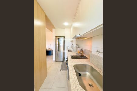 Apartamento para alugar com 80m², 2 quartos e 1 vagaDetalhe da cozinha