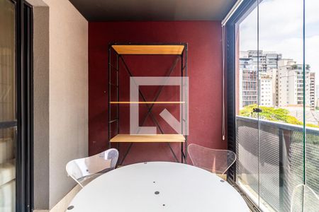 Varanda de apartamento à venda com 1 quarto, 48m² em Cerqueira César, São Paulo