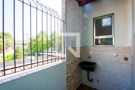 Área de serviço de casa para alugar com 1 quarto, 25m² em Vila Linda, Santo André