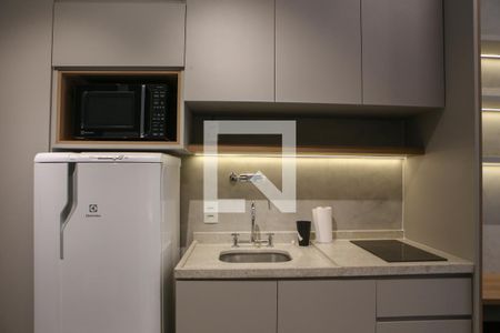 Cozinha de kitnet/studio para alugar com 1 quarto, 26m² em Perdizes, São Paulo