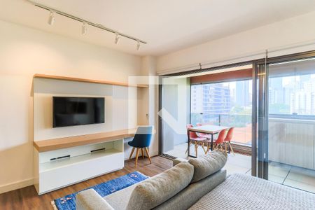 Sala/Quarto de kitnet/studio à venda com 1 quarto, 42m² em Brooklin Paulista, São Paulo